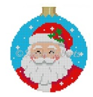 7210 Santa Face with Ball Top