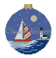 7215 Christmas Sail with Ball Top