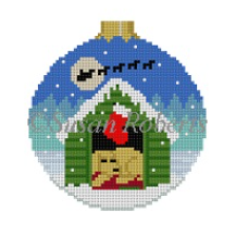 7217 Dog Waiting for Santa