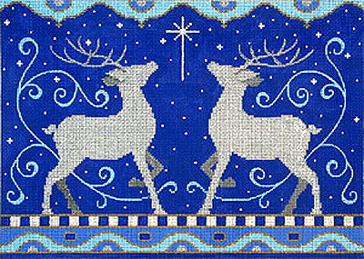 7231 2 Reindeer - Blue