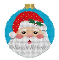 7246 Santa Face with Ball Top