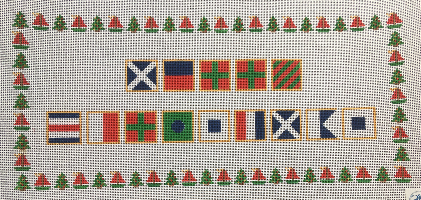 KCD4480 Nautical Flags Merry Christmas