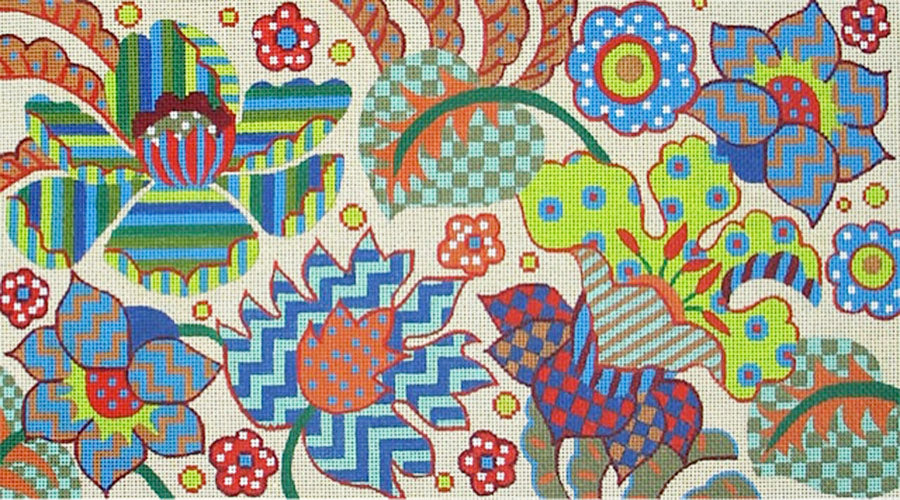 AB45 Patterned Flowers