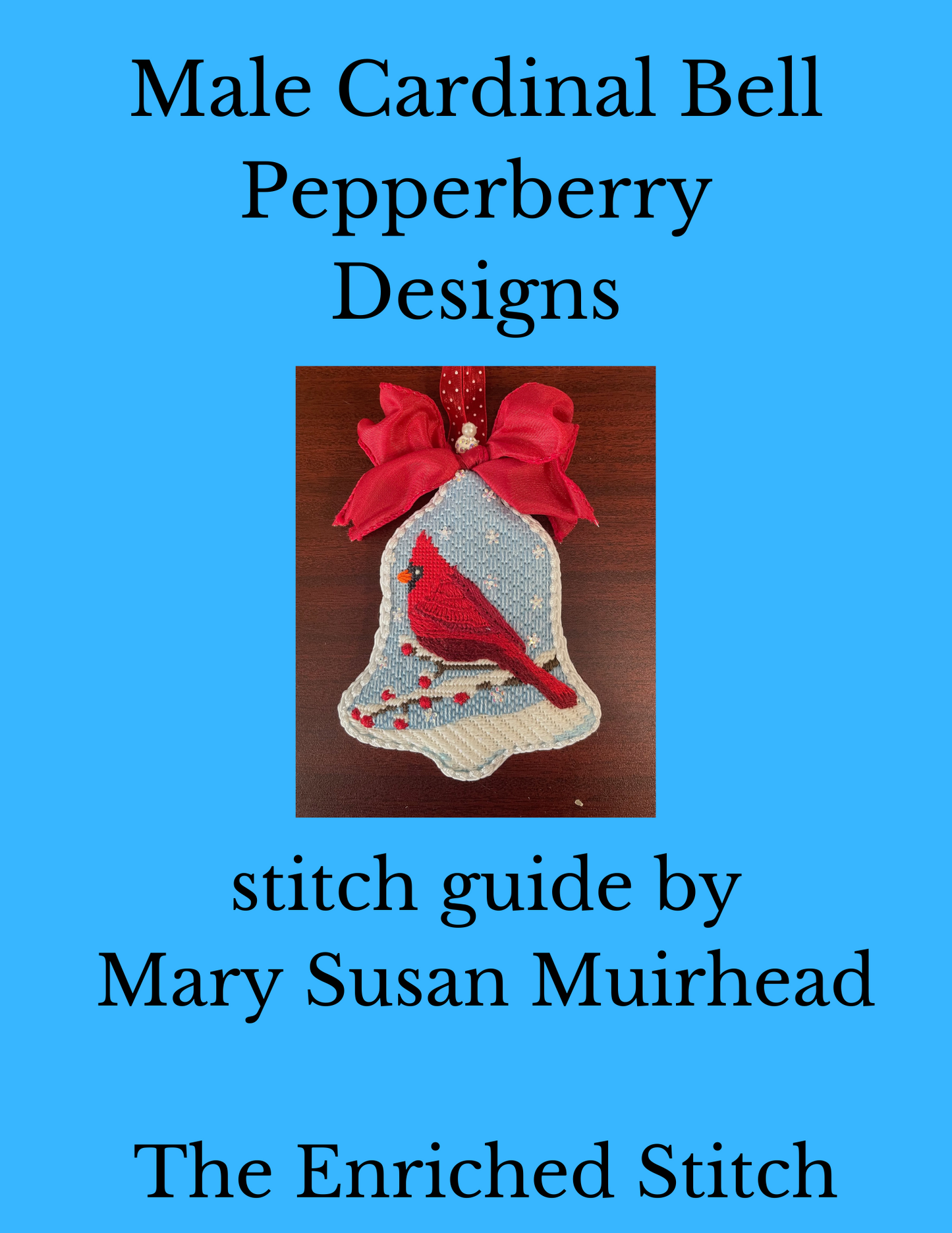 Male Cardinal Bell Stitch Guide