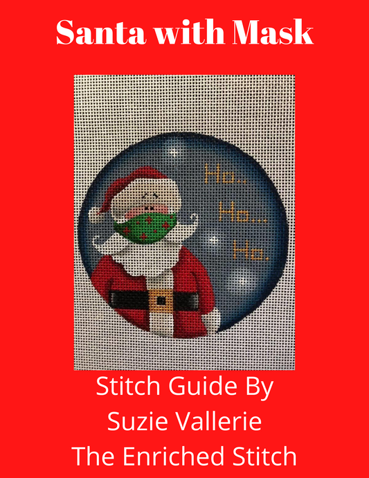 Santa with Mask Stitch Guide