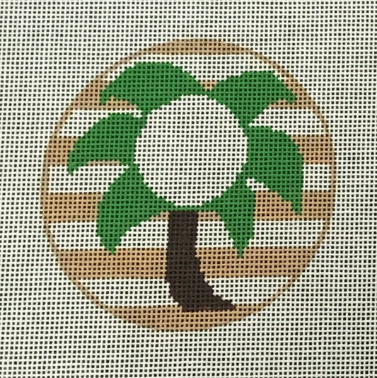 RD182 Palm Tree Monogram Round