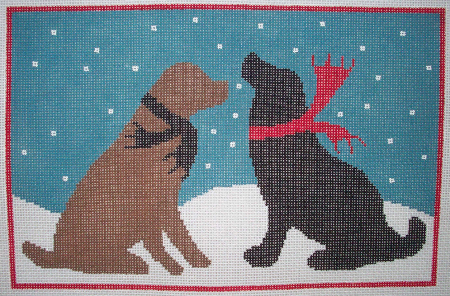 LM-PL16 Evening Snow Dogs