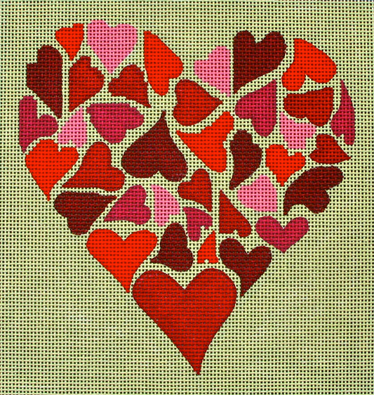 D8123 Mosaic Hearts