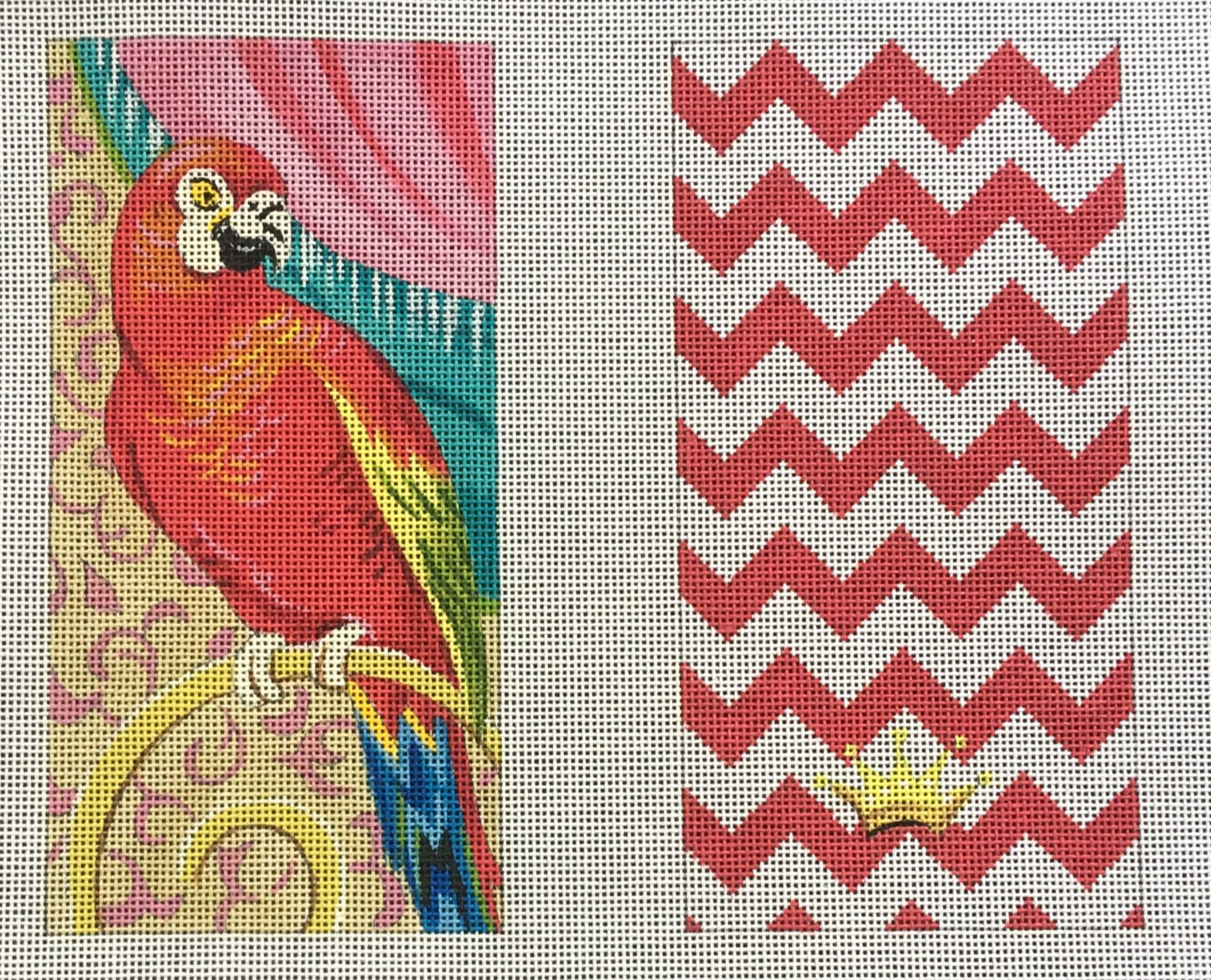 EY144 Red Parrot Eyeglass Case