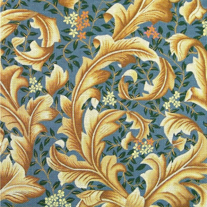 F-12 Scrolled Leaves on Slate