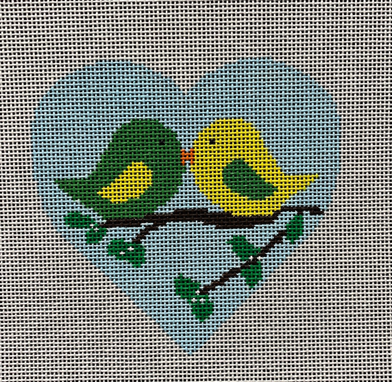 H-26 Lovebirds Heart