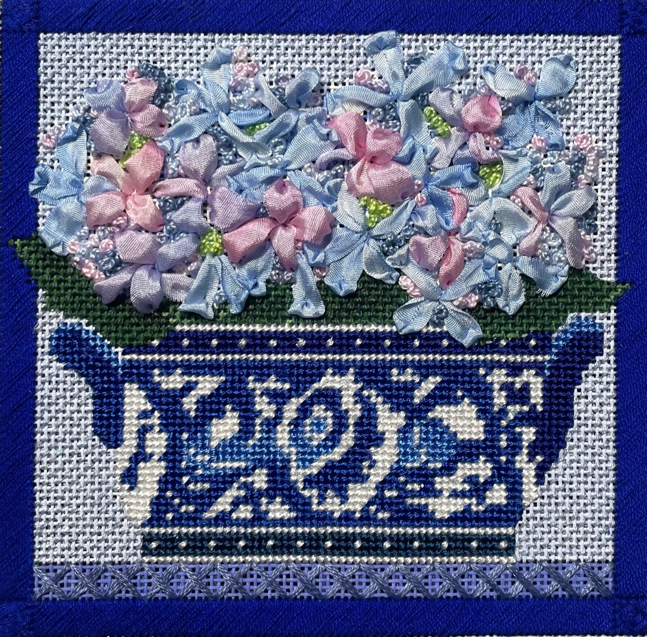 Hydrangeas in Chinoiserie Vase Complete Kit and Class