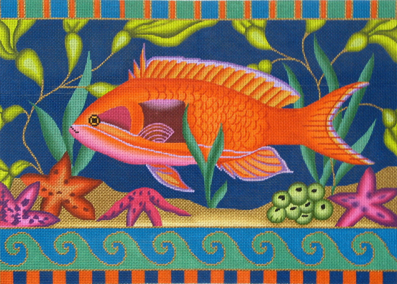 Tropical Fish Needlepoint Canvas 