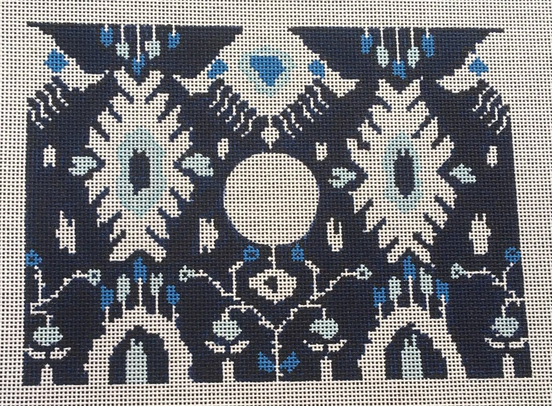 KCD4135B Ikat Clutch - Blue