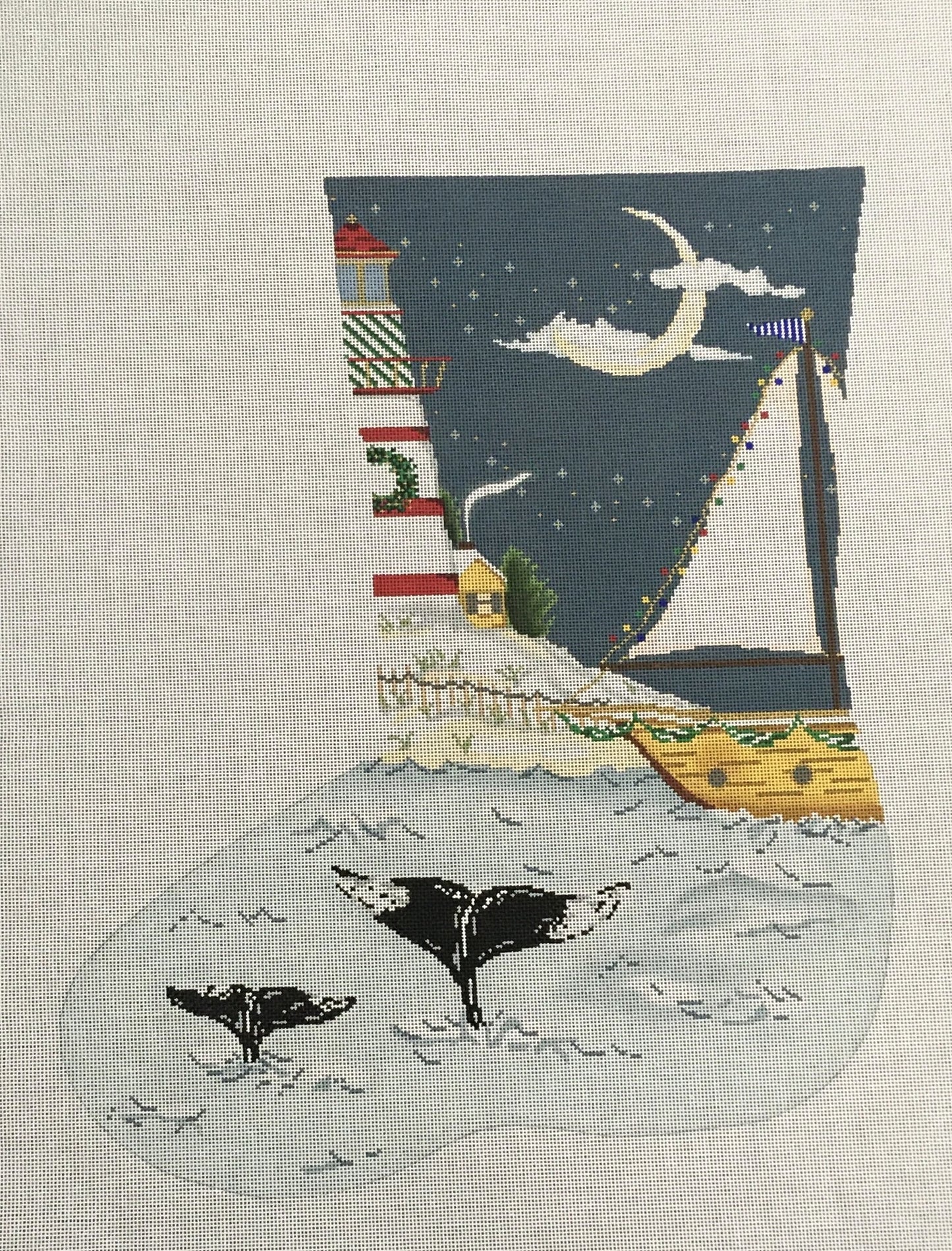 19E-LT Christmas in Newfoundland Stocking - Left Toe