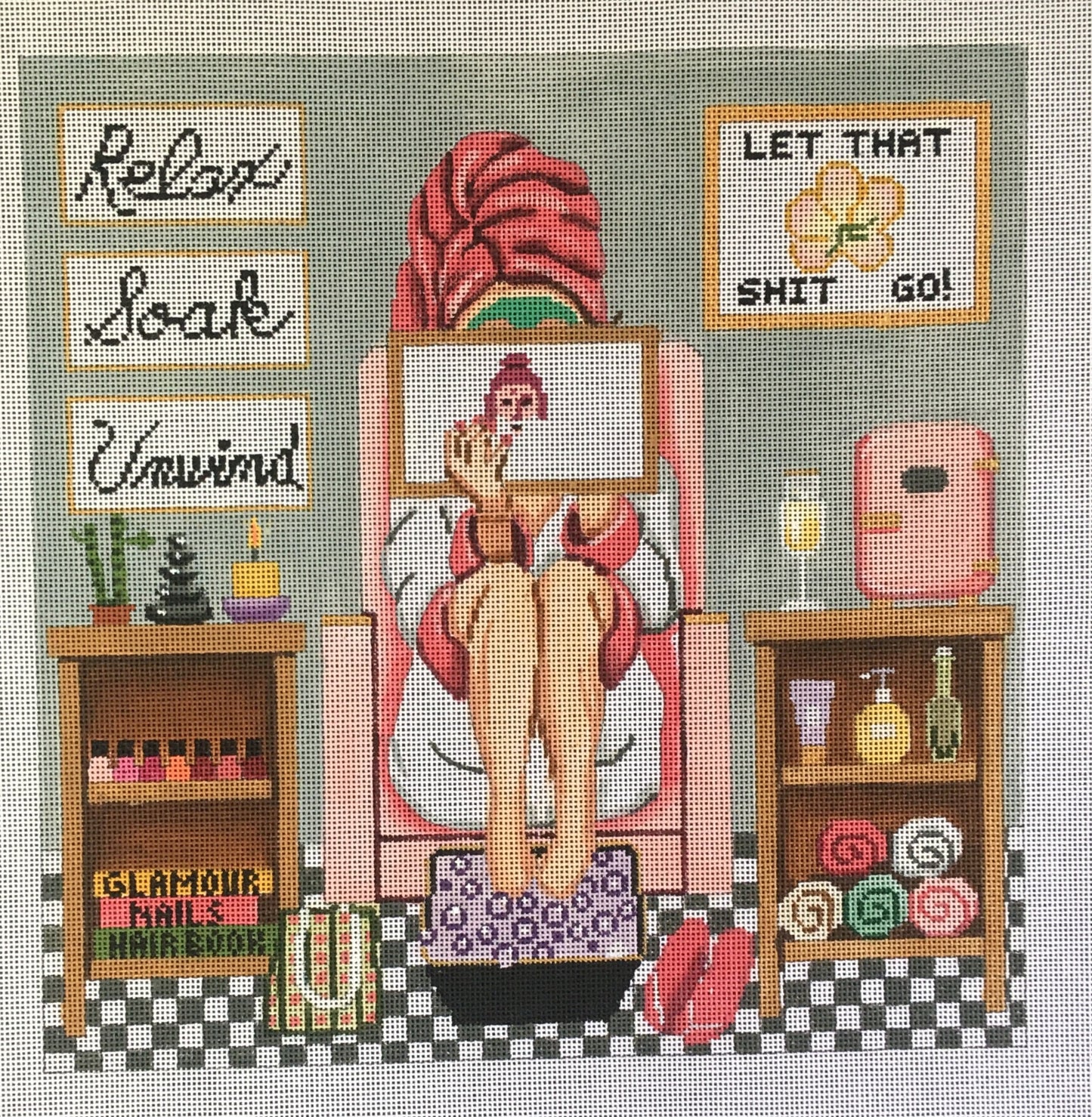 GE-P337 Spa Day Stitching Girl