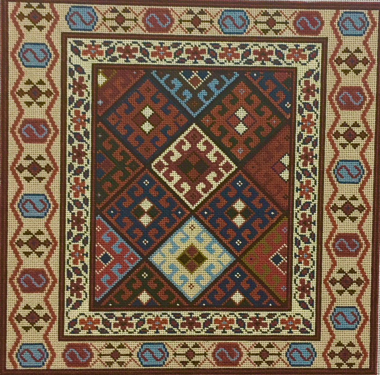 NH-41 Hooks & Flowers - Brown