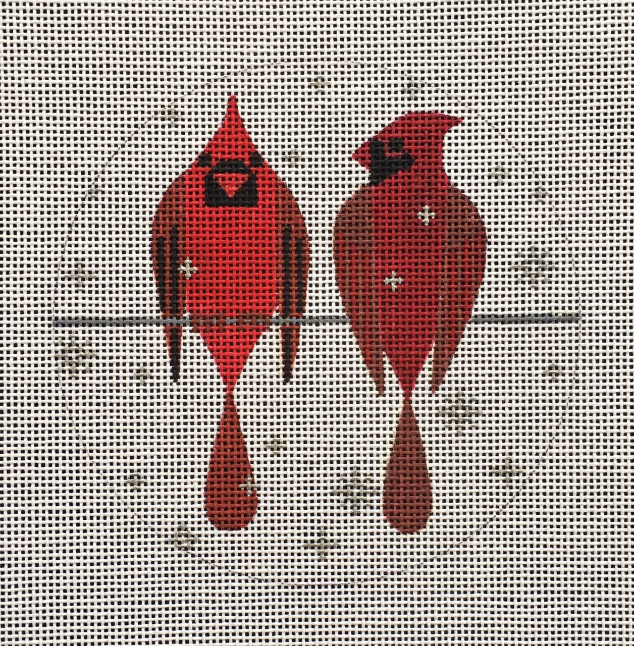 SP-004 Two Cardinals Ornament