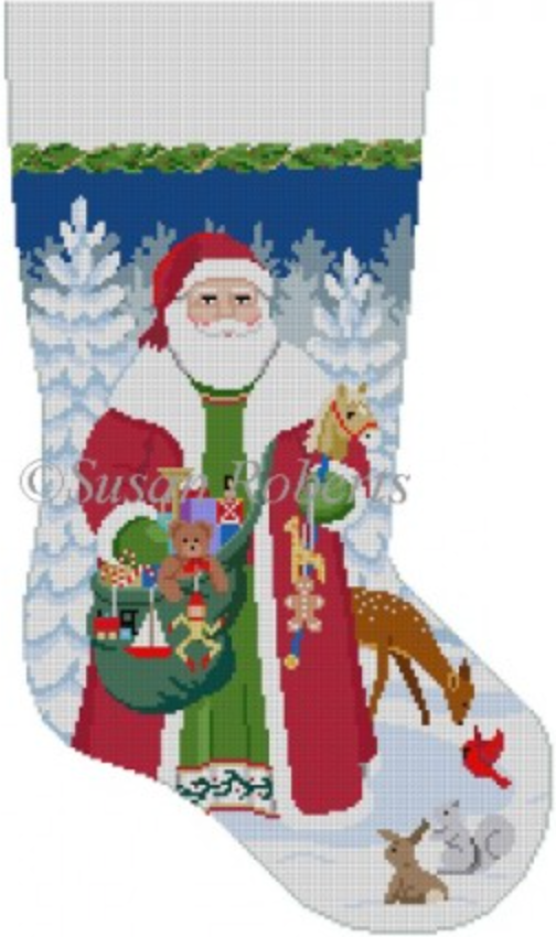 3230 Woodland Santa Stocking
