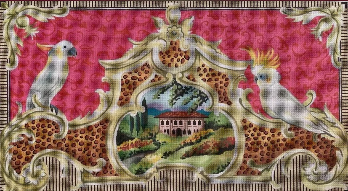 MC231 Landscape with Birds and Scroll