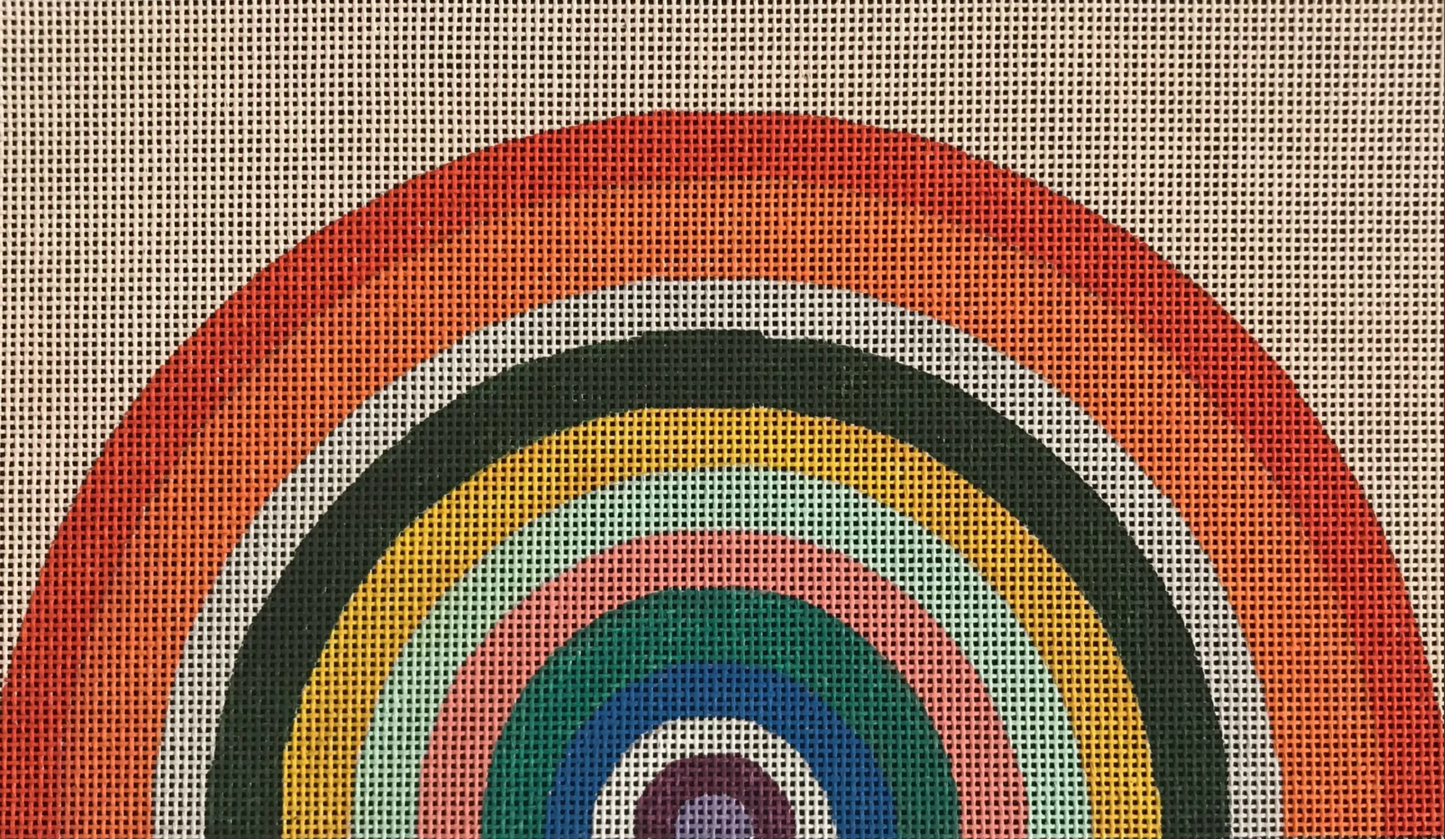 CL002 Vintage Rainbow Clutch