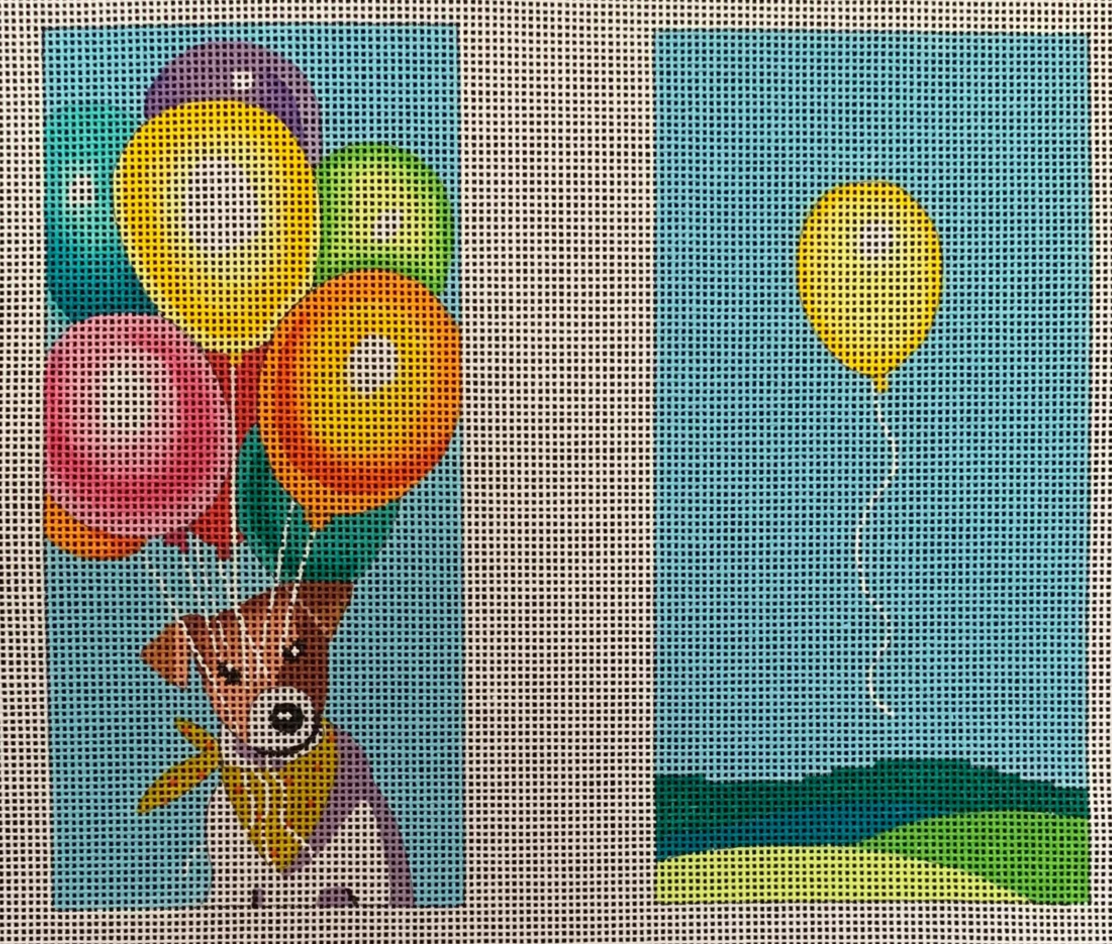 EY201 Dog with Balloons Eyeglass Case