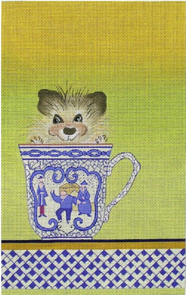 ZE454 Porcupine in a Tea Cup