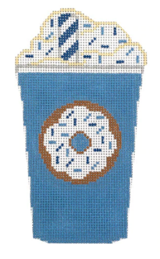 RD334 Blue Donut Coffee Cup