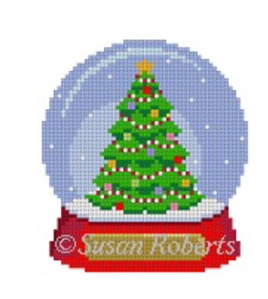 Snow Dome Ornaments Cross-Stitch Pattern