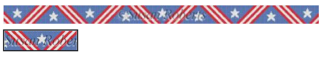 3556 Stars with Diagonal Stripes Belt