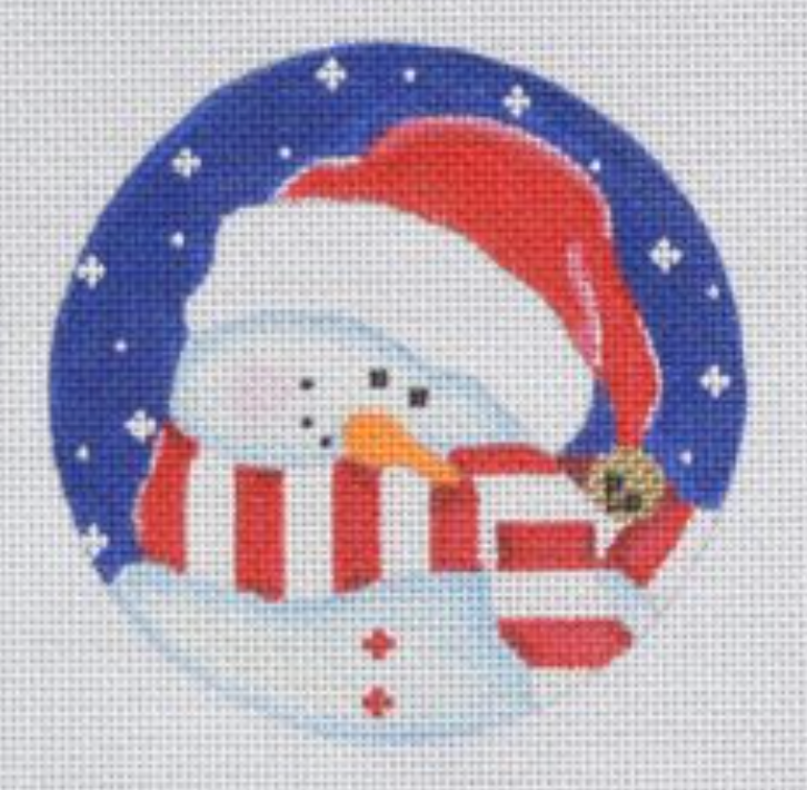 SN25 Shy Snowman Ornament - Red and White