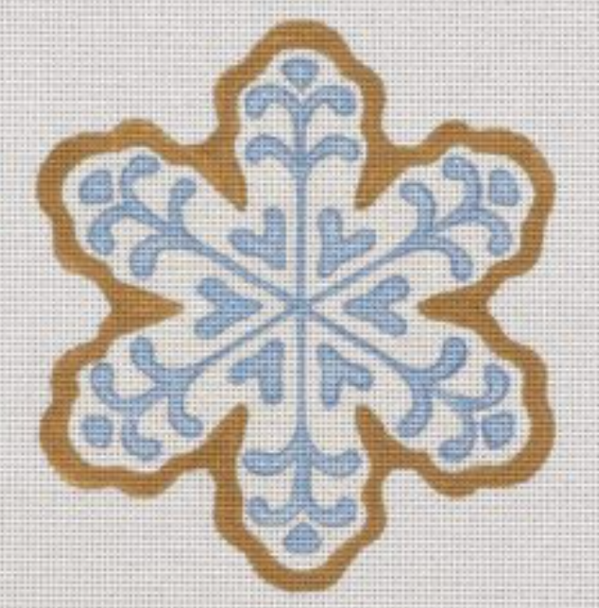CC06 White Snowflake Christmas Cookie