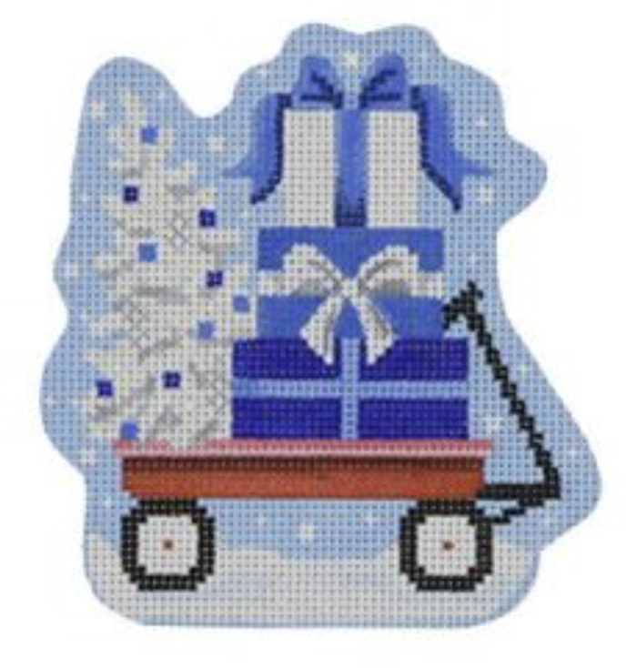 CHR05-B Little Blue Hanukkah Wagon