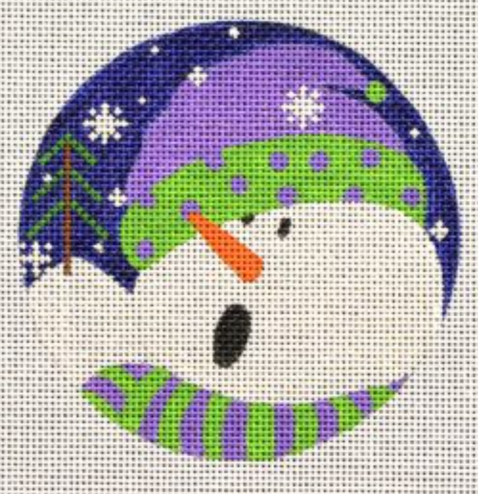 SN13 GR Polka Dots Snowman Ornament