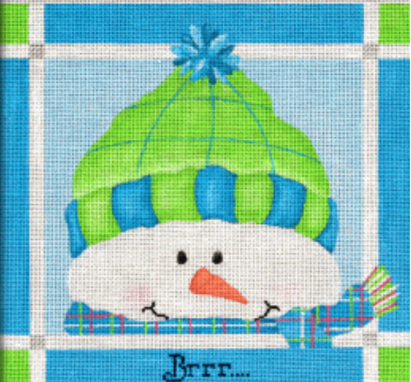 SN01 Brrr... Green and Blue Snowman