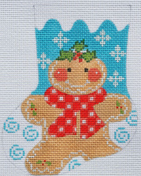 CH-172 Gingerbread Boy Mini Stocking