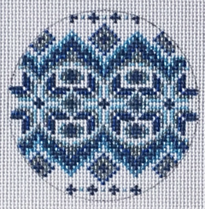 TM-27 Blue and White Round