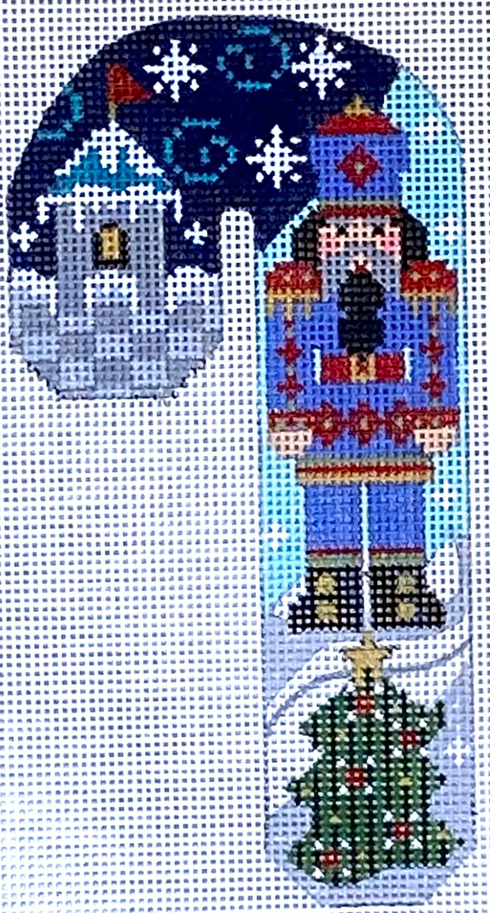 CH-693 Blue and Red Nutcracker Candy Cane