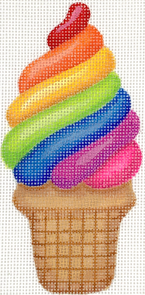 Ice Cream Cone Mini Cross Stitch Kit