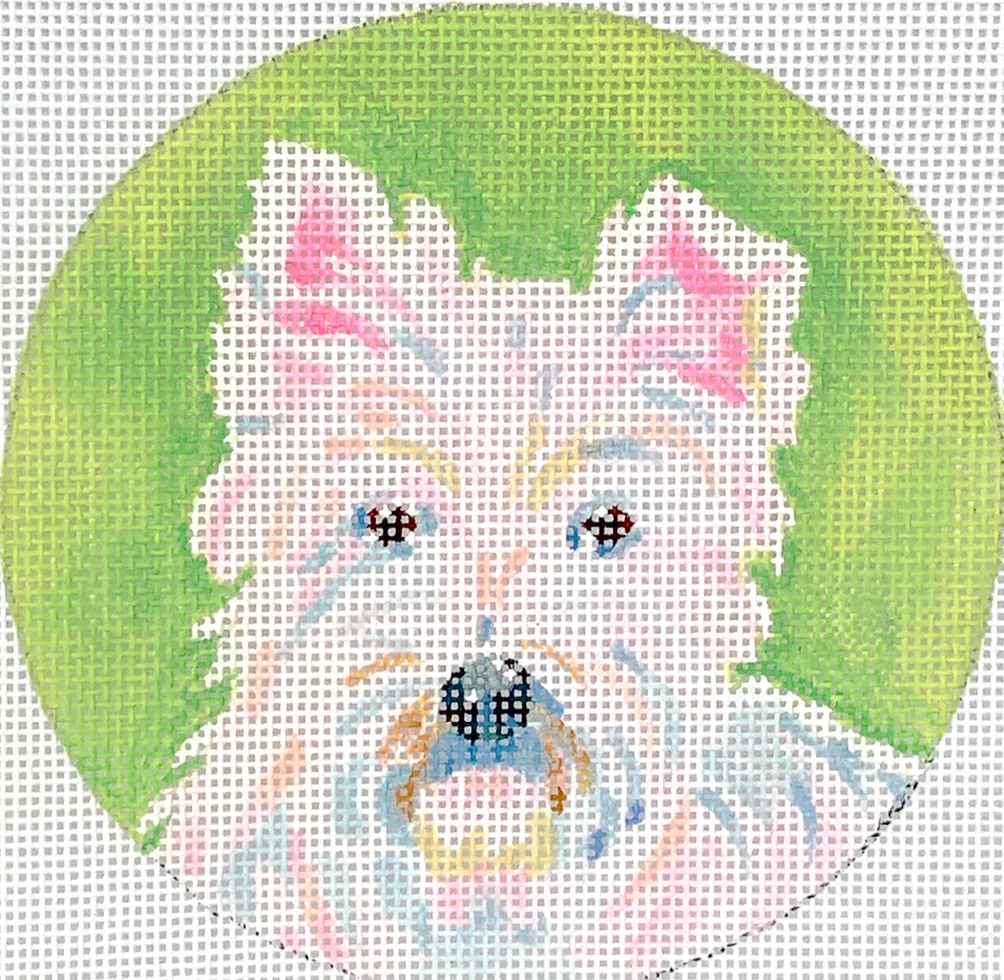 MC-OM-01 Westie on Light Green