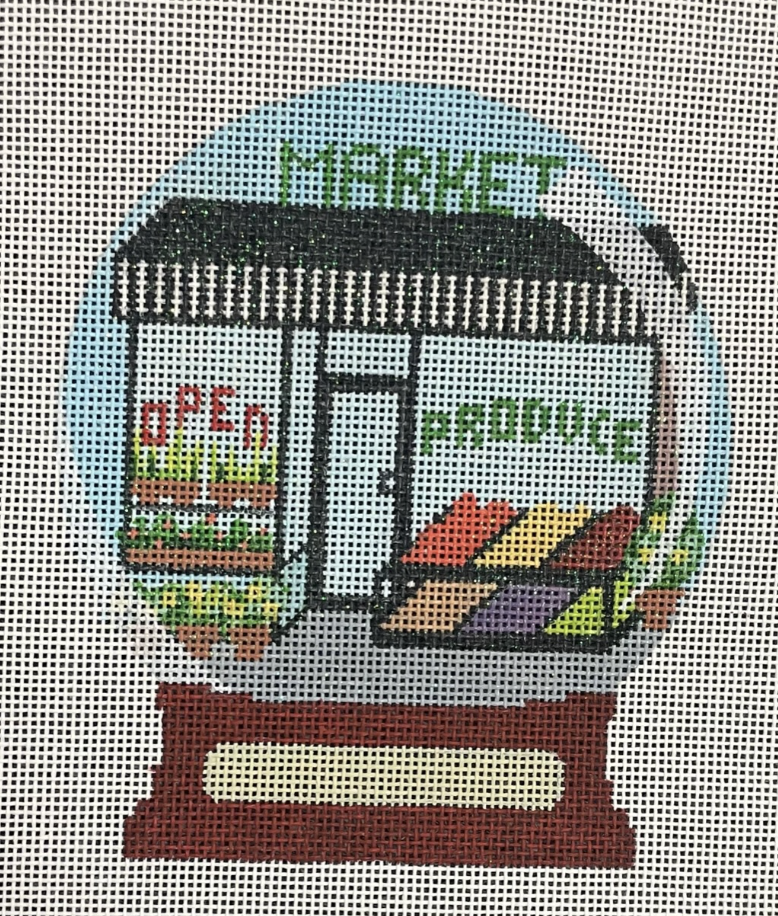 AL-111 Market Snow Globe