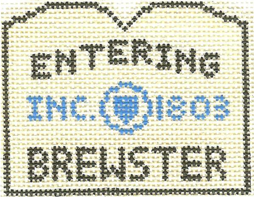 573 Entering Brewster Sign