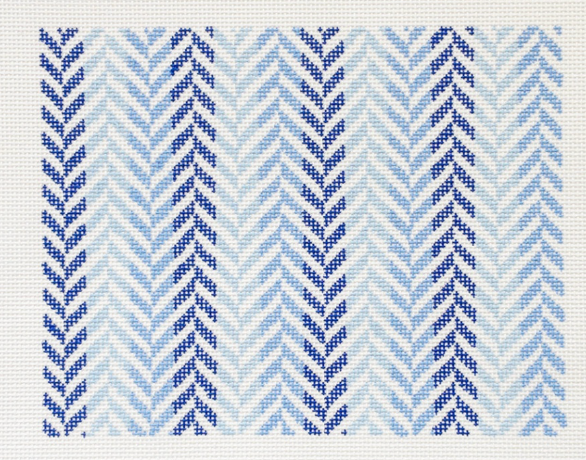 IKS1064 Herringbone Clutch - Blue