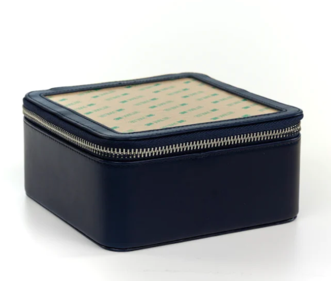 RBD Leather Self Finishing Box - Navy