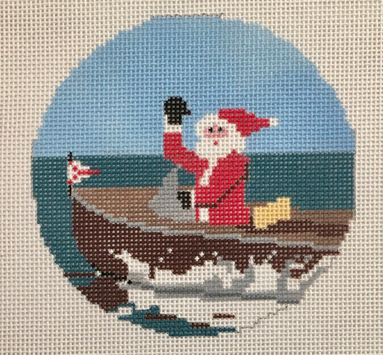 AOK23 Sporty Santa - Wooden Boat