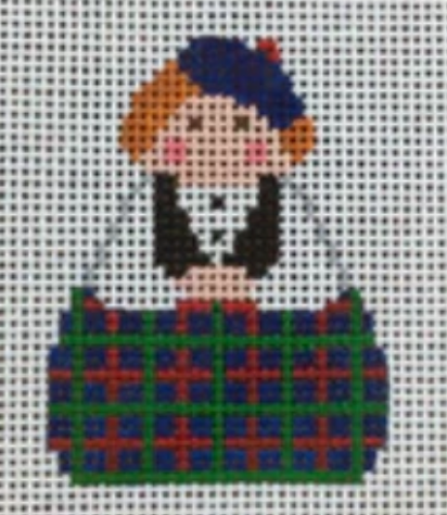 SI165-87 Scottish Angel with Tartan
