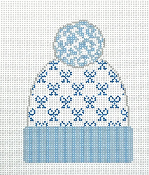 H-05 Bows Beanie Hat - Blue