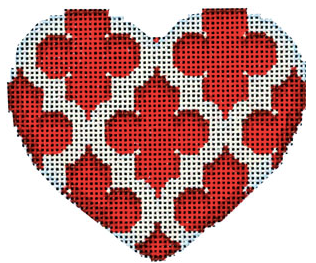 HE841R Quatrefoil Heart
