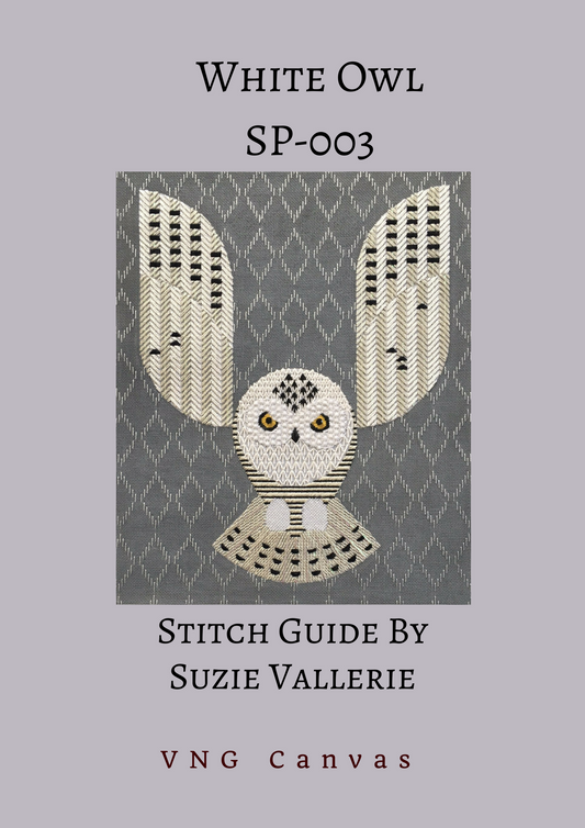 SP-003 White Snowy Owl Stitch Guide