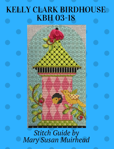 KBH03 Pink Harlequin Birdhouse Stitch Guide